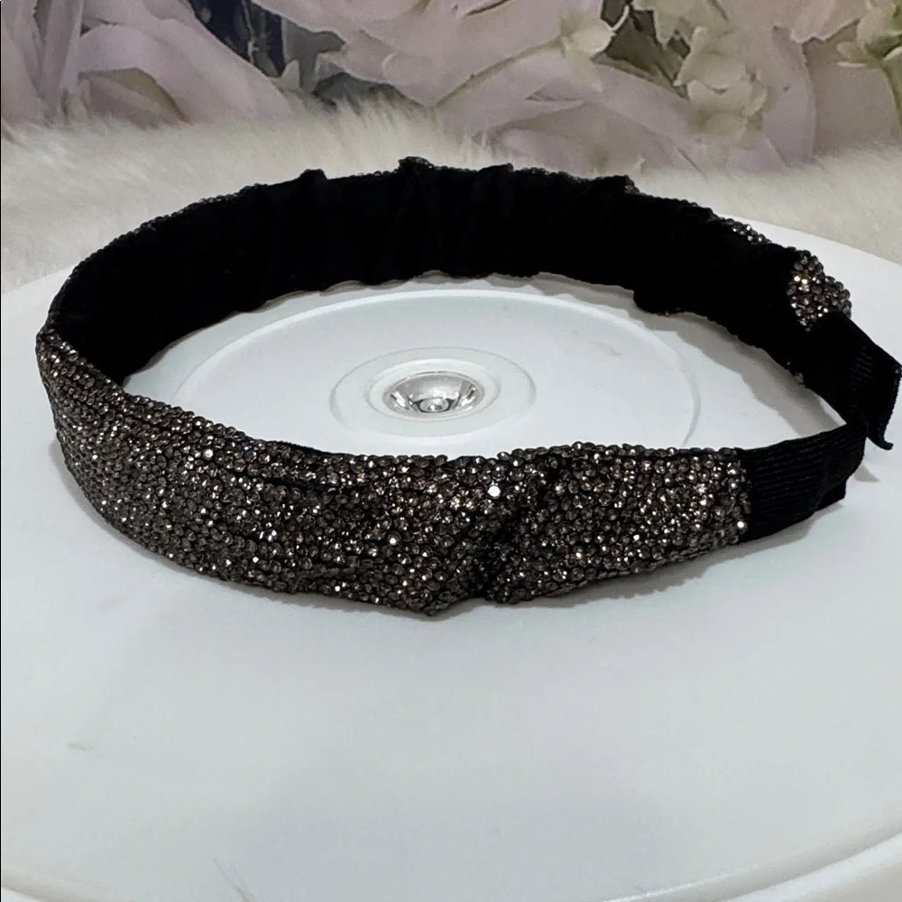 Elegant Brown  and Crystal Rhinestone Headband